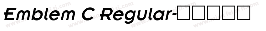 Emblem C Regular字体转换